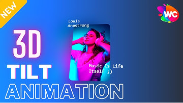 3D Tilt animation Hover Effect using HTML CSS JQuery