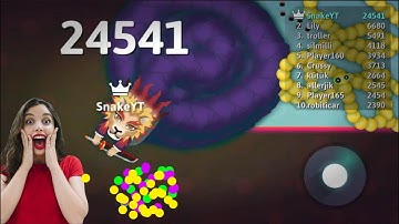 EPIC SNAKE IO GAMEPLAY 🐍 MOST DELICIOUS SNAKE IN SNAKE IO 🐍