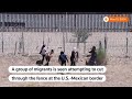 US border guards use pepper-spray to disperse migrants | REUTERS