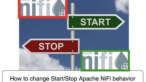 How to change Apache NiFi Start behavior