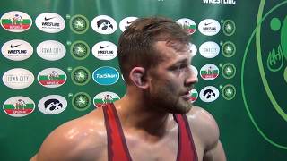 David Taylor after win against Georgia in 2018 World Cup David Taylor after win against Georgia in 2018 World Cup