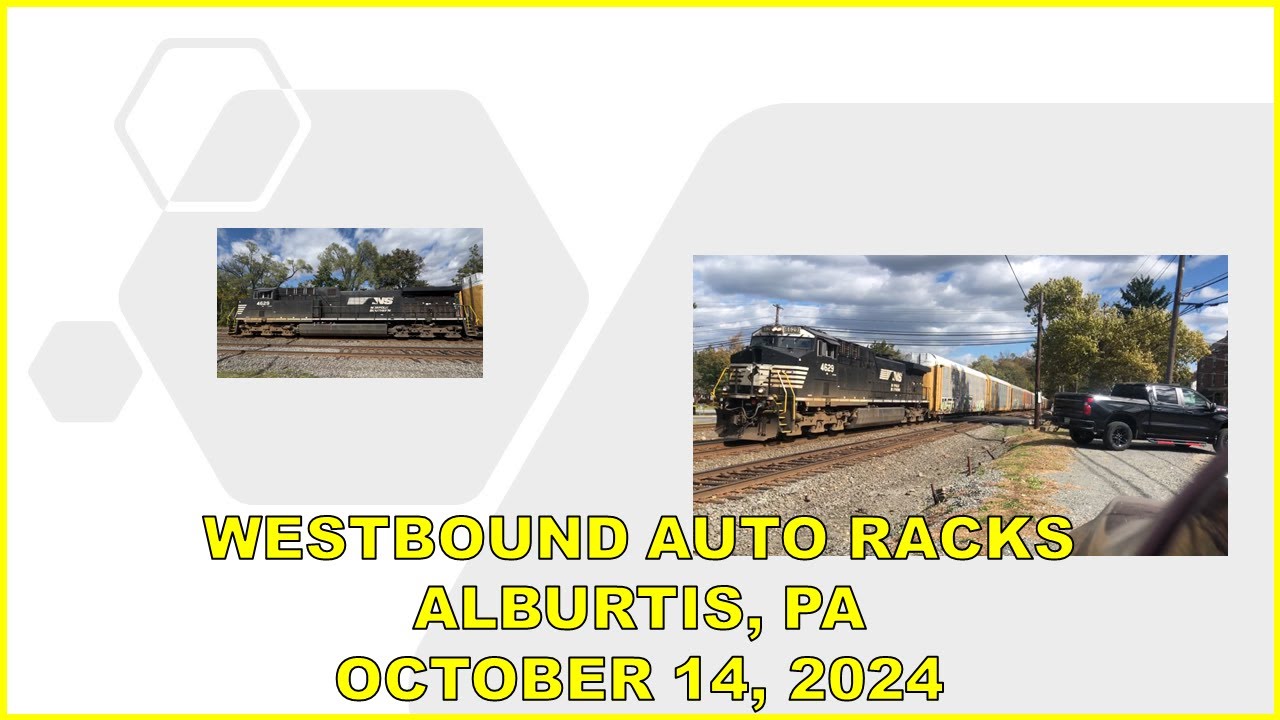 Ns Auto Rack New Norfolk Southern Westbound Auto Racks, Alburtis PA, October 14, 2024 ...