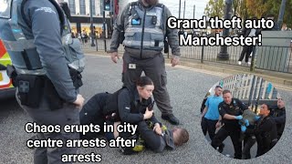 MANCHESTER IS OUT OF CONTROL  Drunks vs Police, Madness on the Trams This is Britain's wildest city!