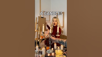 CAN I DRAW WITH A CANDLE?🕯️TRY THIS ART TUTORIAL! #art #tutorial #wednesday #shorts #diy #painting