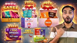 Bigbasket FREE Chocolate | FREE Uber & Amazon Voucher | Win Free Saree | 6 Online Loot Offers