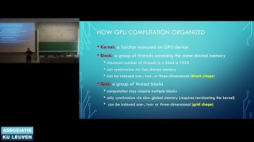 COSIC seminar "Can GPUs be instrumental for accelerating advanced cryptographic...?" (Erkay Savaş)