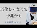老化ではありません。それは“始まっています”
