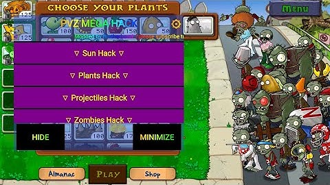 Plants vs Zombies V3.5.5 mega mod menu +100 featured hack