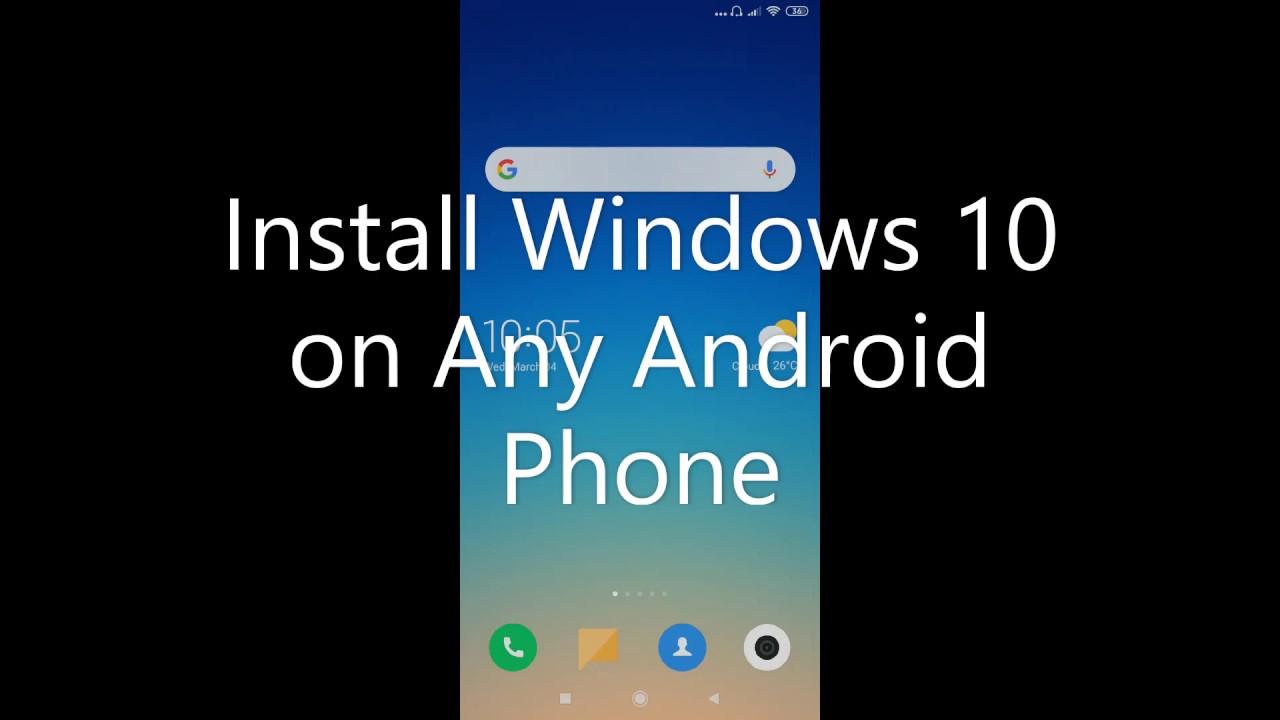 installing android on windows 10