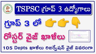 Group 3 Roster Wise Detailed Vacancies | group 3 vacancies 2023 | group 3 syllabus| #group3vacancies