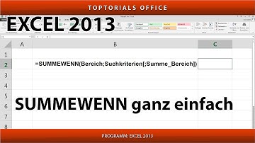 SUMMEWENN ganz einfach / Zellen summieren nach Kriterien (Excel)