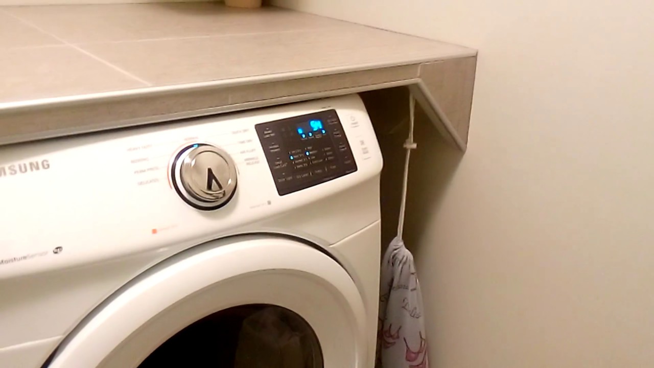 Tile Countertop Cover Shelf Over Washer And Dryer Building