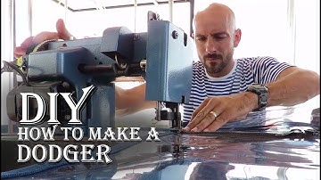 HOW TO make a NEW DODGER while SAILING DIY @Sailing The Life Nomadik