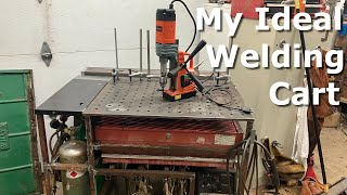 Vevor sent me a Mag drill, so I made my ideal welding cart