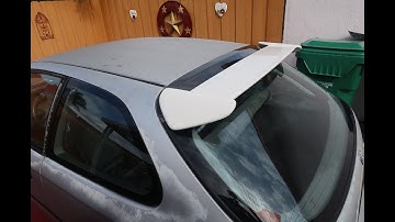 Installing Oem Ek9 Type R wing on my Ek Hatch!