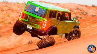 Satisfying Rollover Crashes #19 - BeamNG drive CRAZY DRIVERS