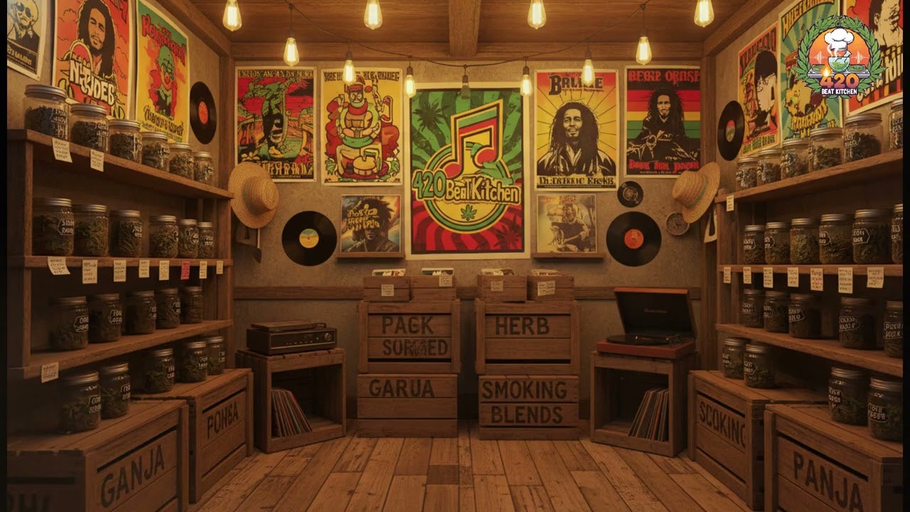 Island Mystic Herb Ritual 🌿 | Roots Reggae • Dub • Jamaican Weed Shop Vibes | 420BeatKitchen