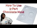 How To Use 3-Part Chocolate Molds For Cocoa Bombs| Candy Cane Bombs