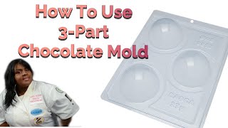 How To Use 3-Part Chocolate Molds For Cocoa Bombs| Candy Cane Bombs