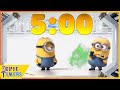 5 minute minions timer with music and farts