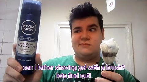 shaving video: can you use gel with a brush?? let