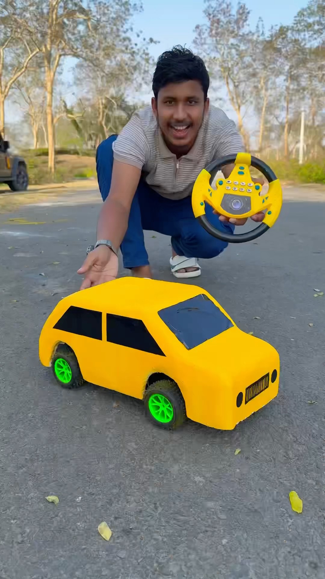 Home made mini RC Car Unboxing and ride ?