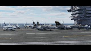 Ep: 2 learning how to fly the f-14 tomcat from scratch. carrier takeoff