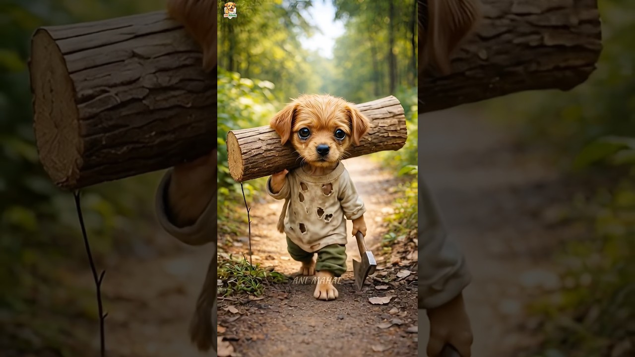 This poor puppy have no cash to buy train ticket, so tt man made him sad 
