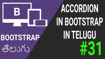 Accordion in bootstrap in telugu