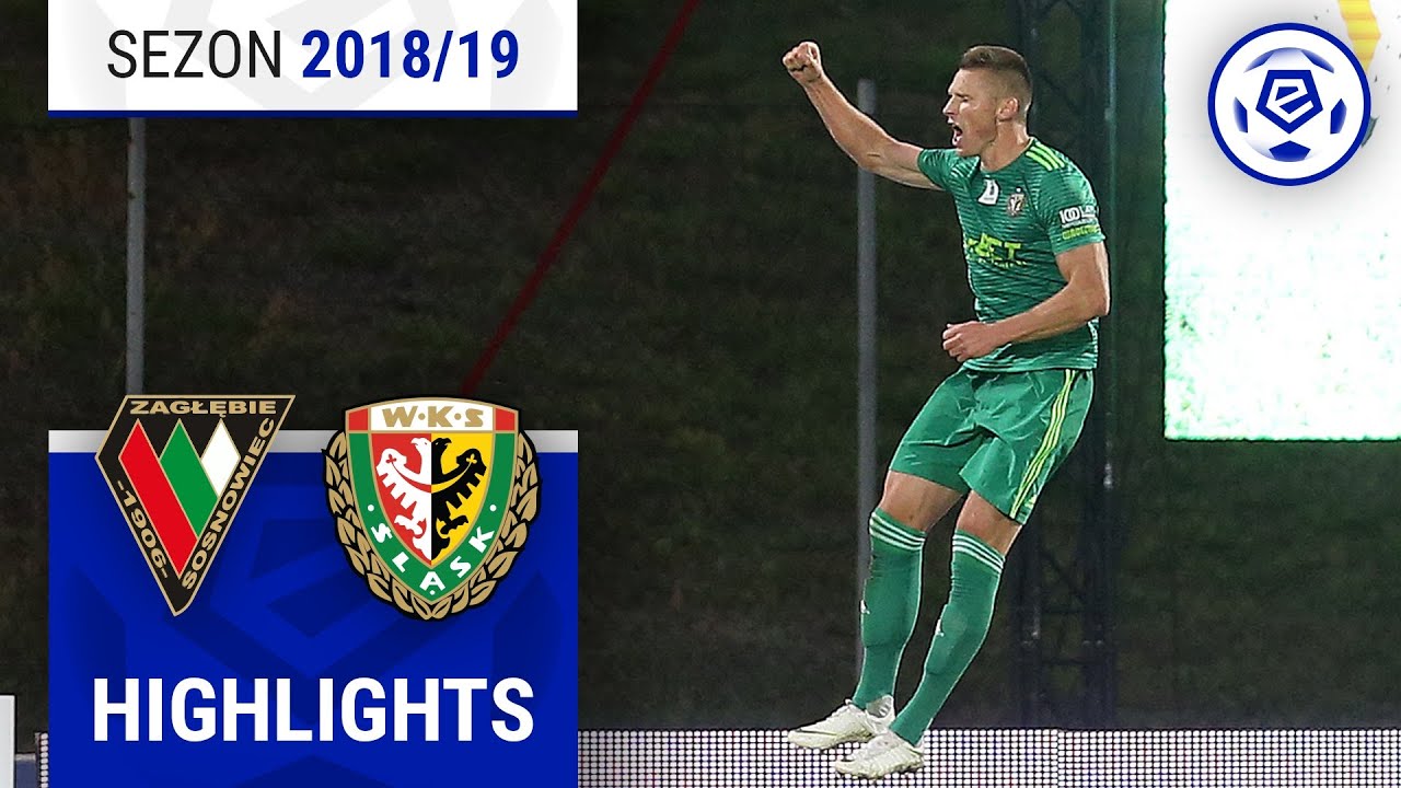 Zagłębie Sosnowiec - Śląsk Wrocław 3:3 | SKRÓT | Ekstraklasa 2018/19 | 6. Kolejka