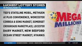 Where are the luckiest stores to buy lottery tickets in Massachusetts?