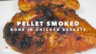 Pellet Smoked Bone In Chicken Breasts