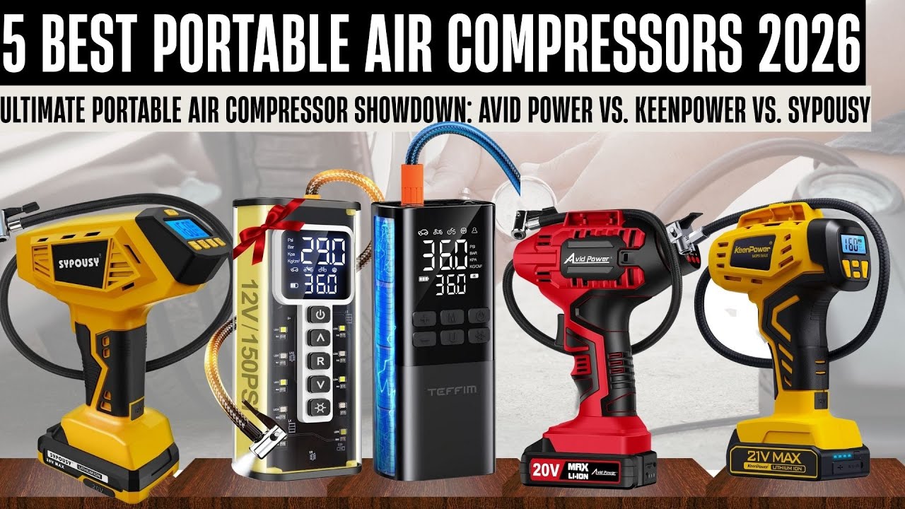 Top 5 BEST Portable Air Compressors (2026) - Must See Before You Buy!