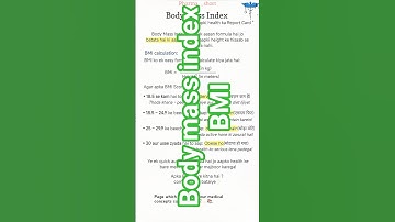 BMI (body mass index) #treanding #medical#new#medicalstudents#education #medicalstudent#medical