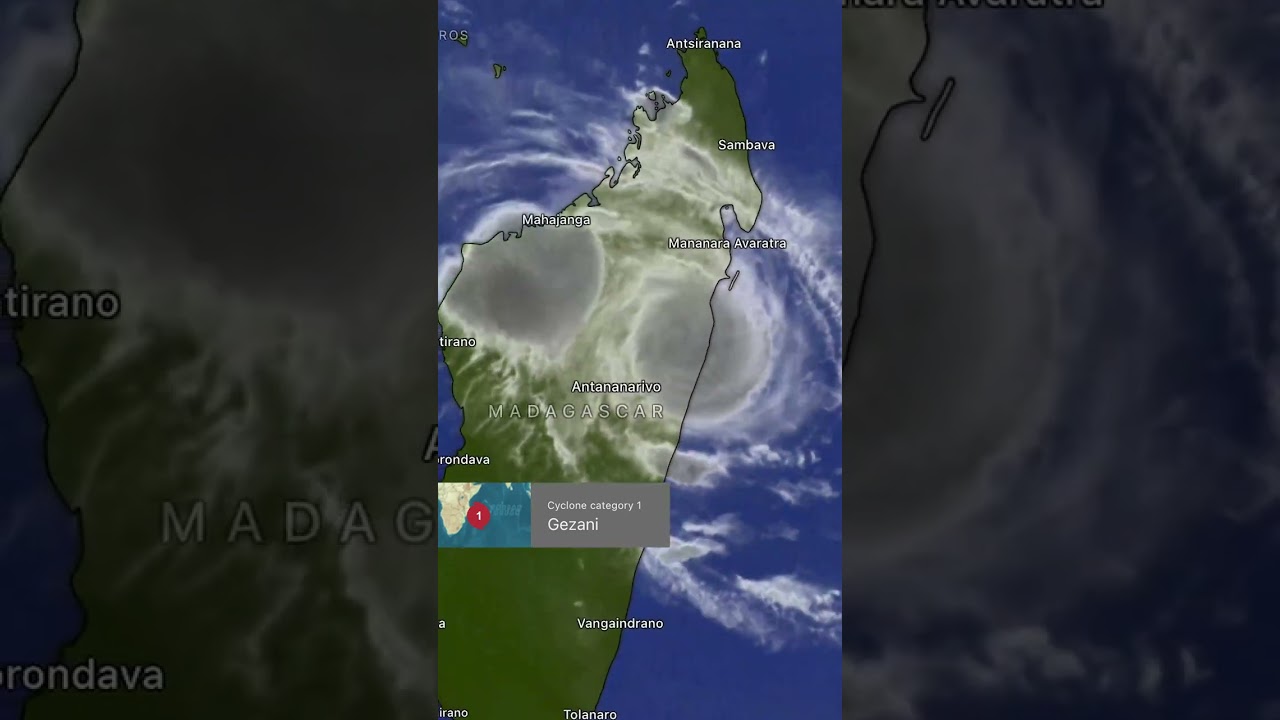 🌪️ Tropical Depression Gezani, Madagascar