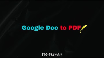 Quick Tip: Converting a Google Doc to PDF in Seconds