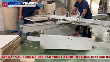 Máy Cắt Ván Công Nghiệp Bàn Trượt 2 Lưỡi Giá Tốt | Quốc Duy CNC