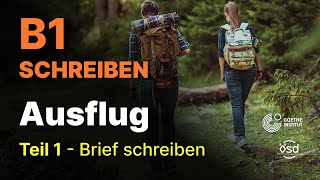 Ausflug - Schreiben Teil 1 Brief schreiben (B1 Zertifikat Goethe & ÖSD) | نامه نگاری b1