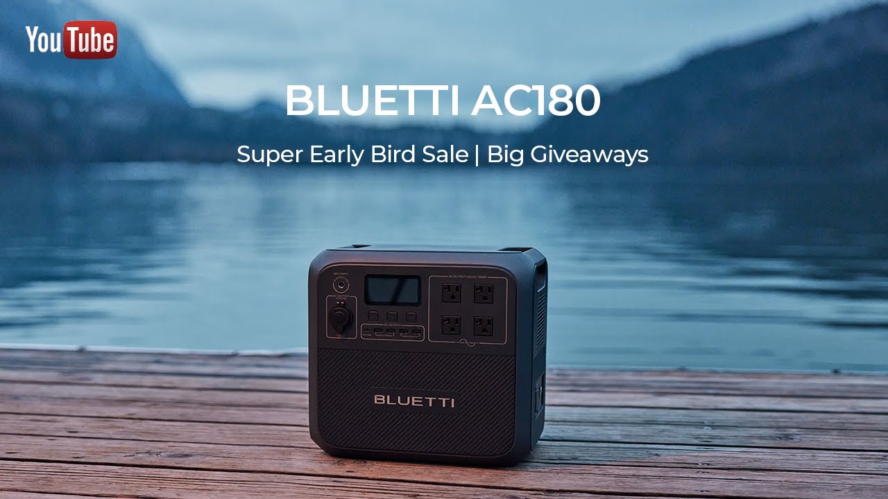 NEW Bluetti AC180 - We've Been Waiting For This! 1152wh LFP - 1800w  Inverter - UPS / Fast Charging! 