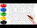 Kids Learn To Draw and Paint Alphabet Capital Letters A To Z | Alphabet ABCD, ABC Song, Phonics Song