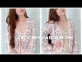 Crochet pastel patchwork cardigan for beginners  crochet easy granny square cardigan  free pattern