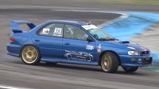 INSANE DRIVING Subaru Impreza WRX STi GC8 on Track! - LOUD Turbo Sound ft. External Wastegate!