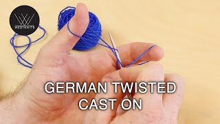 German Twisted Cast On  Knitting Tutorial