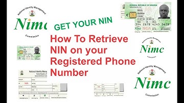 How To Retrieve or Get Your National Identity Card (NIN/NIMC)  Number