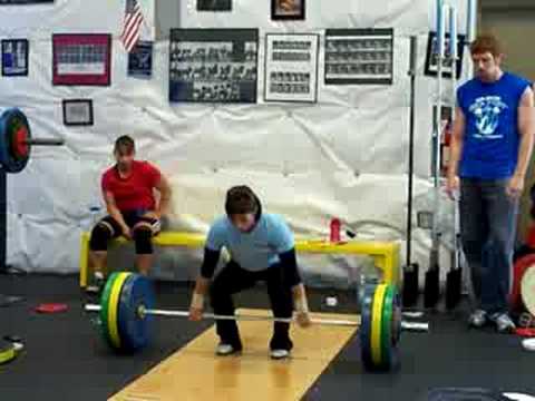 Melanie Roach 112kg Clean & Jerk in training