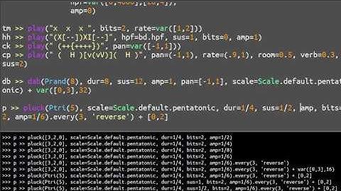 Testing and jamming - Live Coding with FoxDot