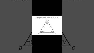 Looks easy… until you actually try solving it 😏”#MathPuzzle #TrianglePuzzle #FindX #BrainTeaser