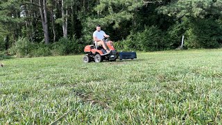 Husqvarna R322 T AWD w/ flail mower in operation by FarmTechFlowers 326 views 10 months ago 4 minutes, 32 seconds