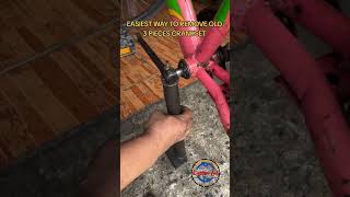 EASIEST WAY TO REMOVE YOUR OLD 3 PIECE CRANKSET #mountainbikeparts #automobile #mtbreview #bicycle