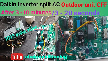 Daikin Inverter split AC outdoor unit kuch der chalta hai fir band ho jata hai||step by step|video#9